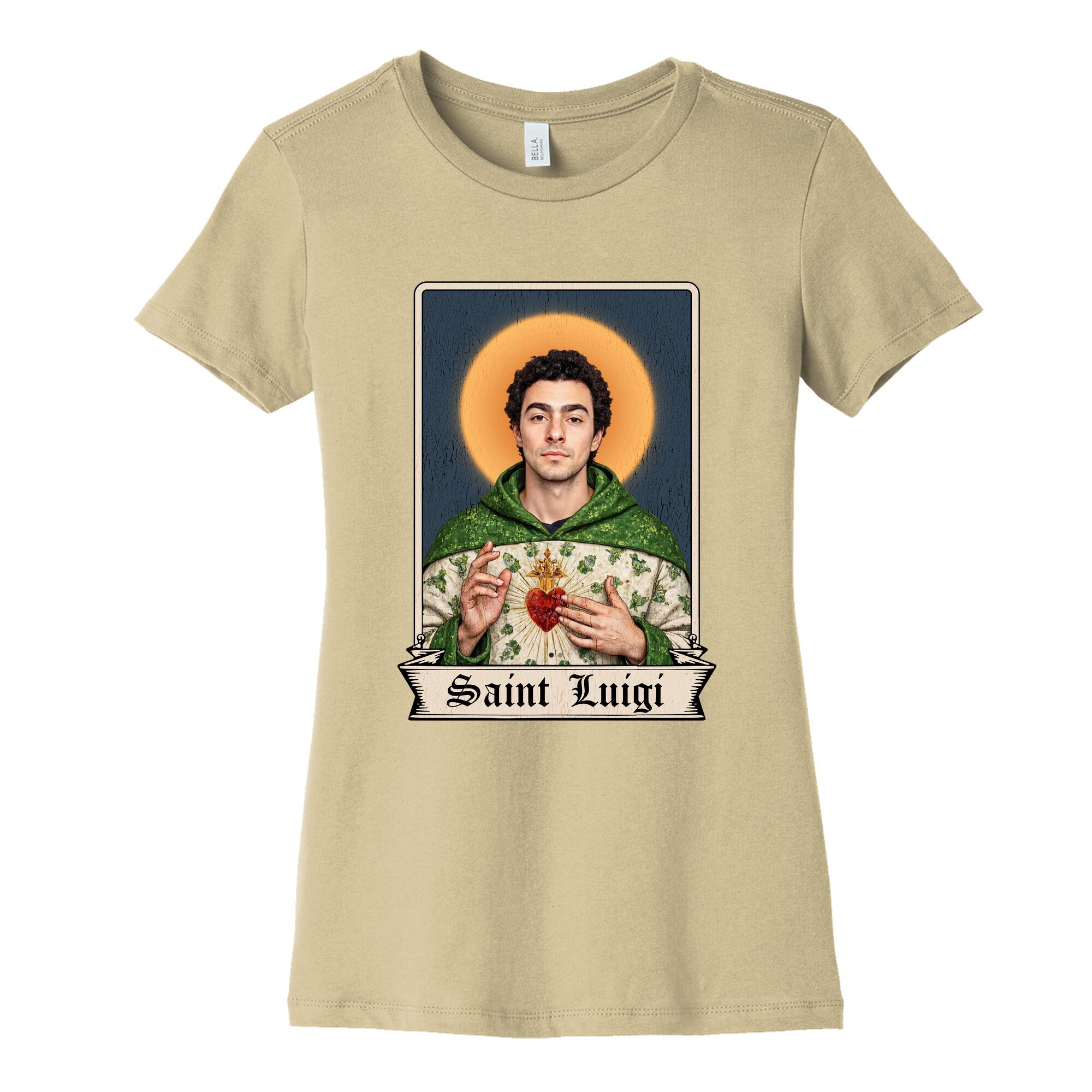 Saint Luigi Mangione Womens Cotton Tee